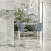 Agata Grey Polished Porcelain 60 x 120cm
