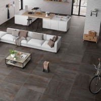 Acier Iron Metallic Porcelain Tile