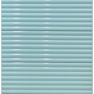 Atlas Aqua Fluted Gloss Wall Tiles 12 x 35cm