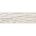 Behobia White 17 x 52cm Split face Porcelain Tile