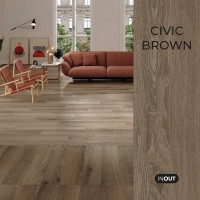 Civic Brown Porcelain Wood Tile