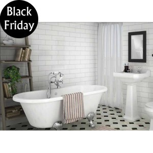 Flat Gloss White  10 x 20cm Wall Tile
