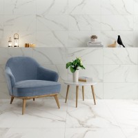 Lumiere White Marble 60 x 60cm Porcelain Tile