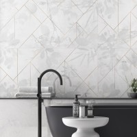 Invisible White Art Decor 60 x 120cm Polished Porcelain Tiles