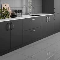 Space Grey Glazed Porcelain W&F 300x600mm