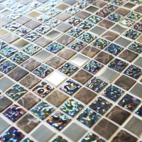 Lustre Brown Mosaic Tile