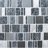 Meteor Black Multi Mosaic Tile