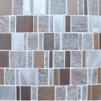 Meteor Bronze Multi Mosaic Tile