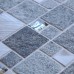 Meteor Grey Square Mosaic Tile