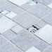 Meteor White Square Mosaic Tile