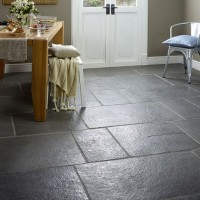 Somerset Grey Sandblasted & Brushed Limestone Floor 600x300mm