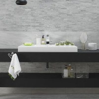 Tech Marble Grey Brick Mosaic 97x27mm