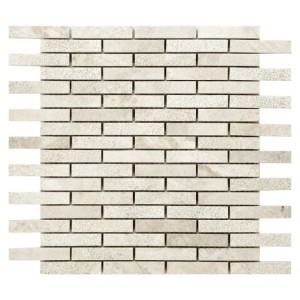 Vanilla Cream Mix Finish Marble Mosaic 15x75mm