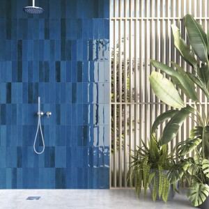 Zellige Blue 7 x 28cm - Blue Porcelain Tiles